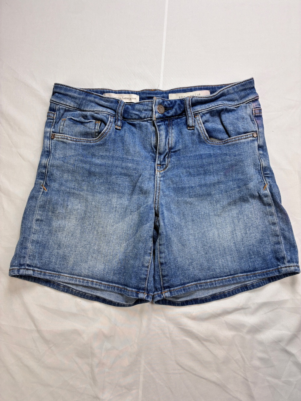 Pilcro and the Letterpress STET Blue Denim Shorts Sz 28